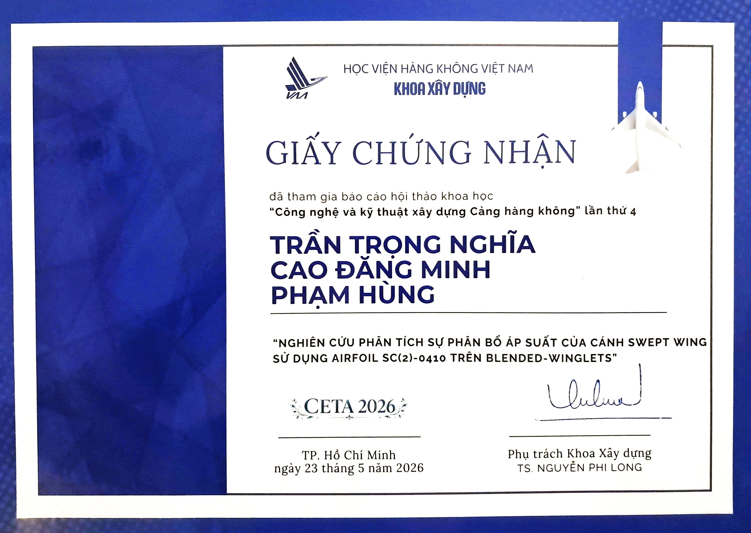 CETA 2026 Certificate